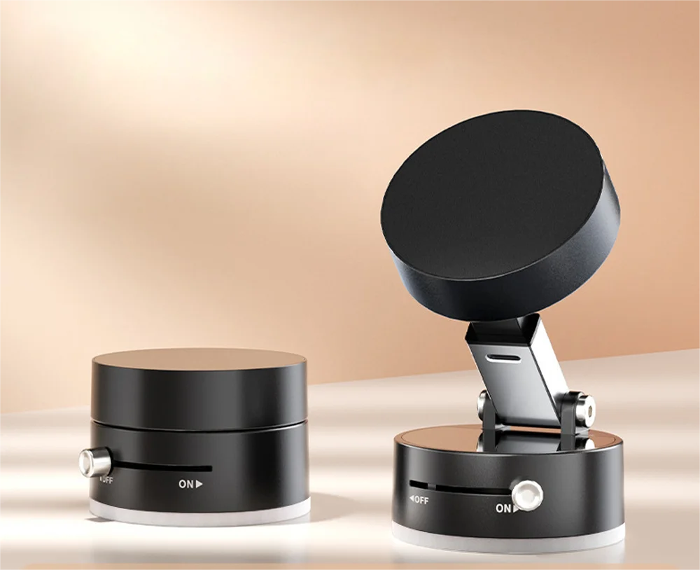Vacuum Double Side Magnetic Suction Cup Mobile Phone Holder Travel Foldable Kitchen Lazy Bracket For iPhone Samsung Universal